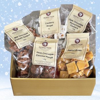 Gold & White Christmas Gift Box